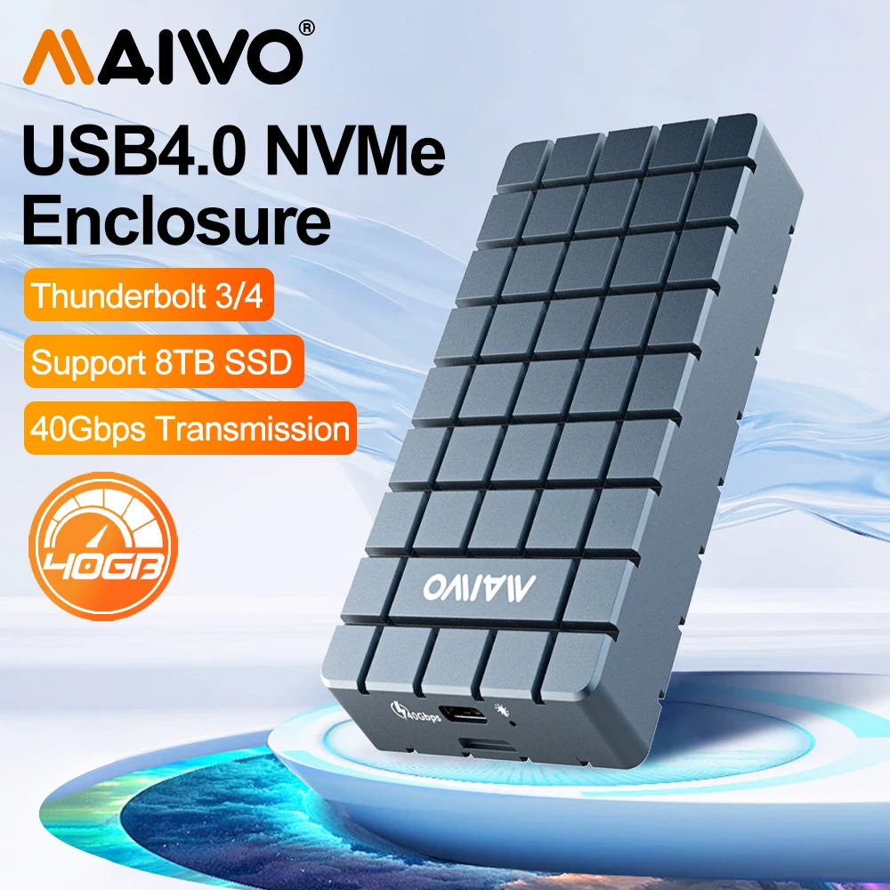 MAIWO-Caixa de Disco Rígido Ex - Usb4 40Gbps External Ssd 8Tb avaliação e preço